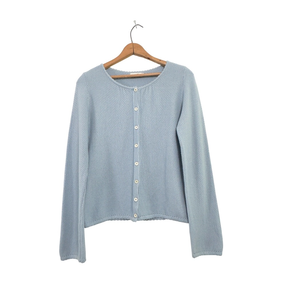 Djerf Avenue Amorini Cardigan Light Blue Organic Cotton S